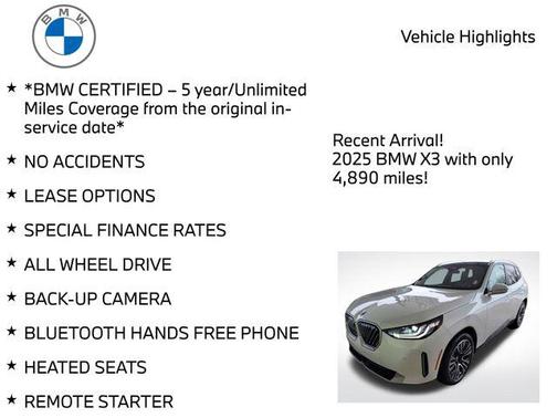 2025 BMW X3 30 xDrive