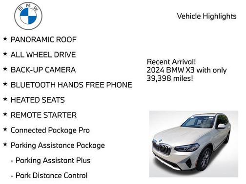 2024 BMW X3 xDrive30i