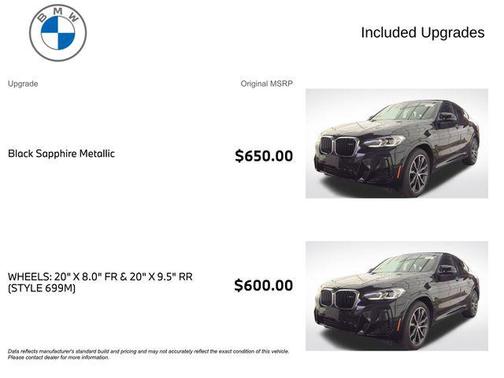 Black Sapphire Metallic 2023 BMW X4 M40i