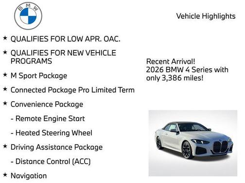 Alpine White 2026 BMW 430 i xDrive