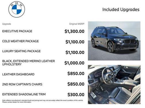Black Sapphire Metallic 2022 BMW X7 M50i