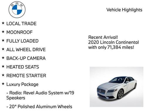 2020 Lincoln Continental Reserve