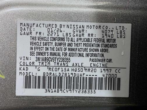 2026 Nissan Sentra SV