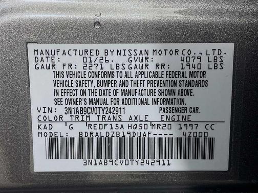 2026 Nissan Sentra SV