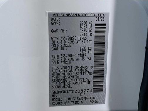 2026 Nissan Pathfinder Platinum