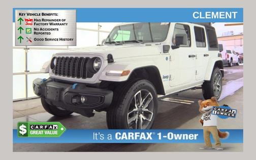 Bright White Clearcoat 2024 Jeep Wrangler 4xe Sport