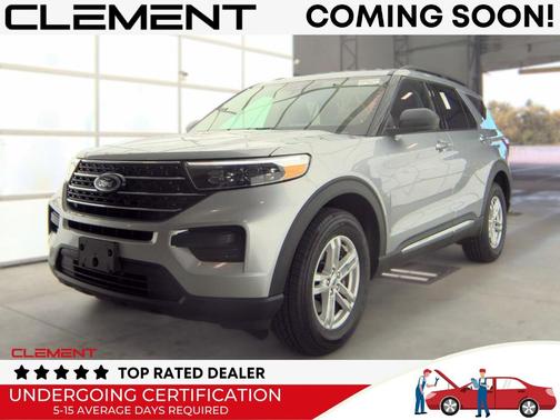 Silver Metallic 2021 Ford Explorer XLT