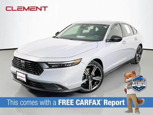 White 2024 Honda Accord Hybrid Sport