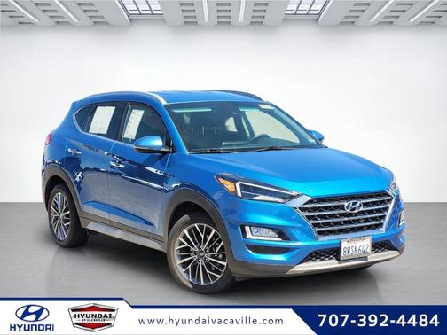 Aqua Blue 2021 Hyundai TUCSON Limited