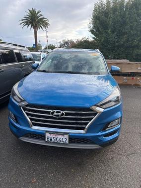Aqua Blue 2021 Hyundai TUCSON Limited