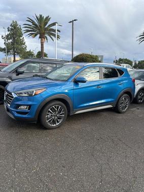 Aqua Blue 2021 Hyundai TUCSON Limited