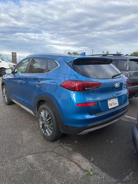 Aqua Blue 2021 Hyundai TUCSON Limited