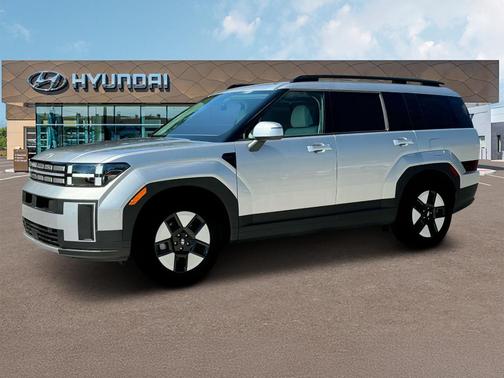 Shimmering Silver 2025 Hyundai SANTA FE HEV SEL