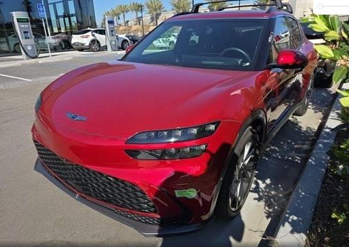 Red 2023 Genesis GV60 Advanced