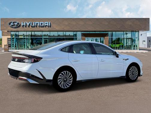 White 2026 Hyundai SONATA Hybrid SEL