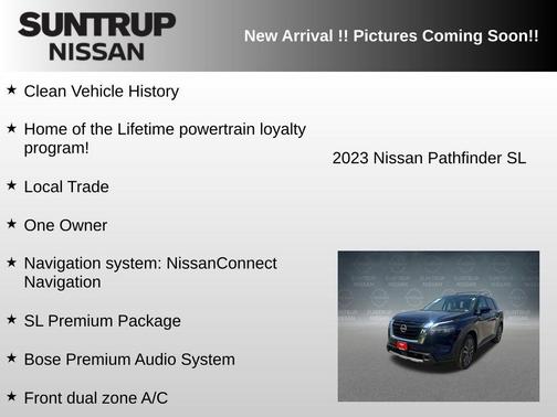 Deep Ocean Blue 2023 Nissan Pathfinder SL