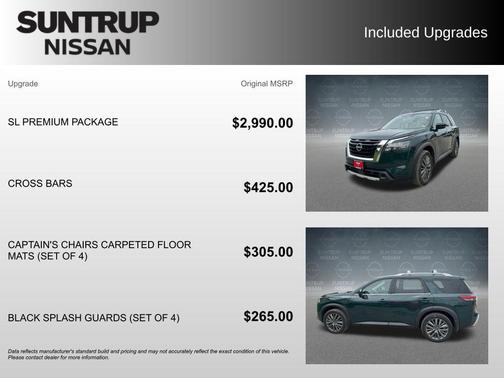 Obsidian Green Pearl 2025 Nissan Pathfinder SL