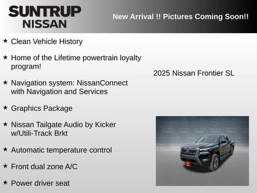 Super Black 2025 Nissan Frontier SL