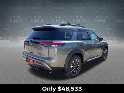 Gun Metallic 2026 Nissan Pathfinder Platinum