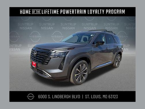 Gun Metallic 2026 Nissan Pathfinder Platinum