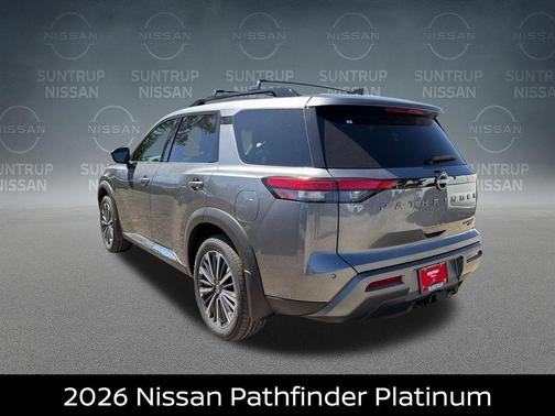 Gun Metallic 2026 Nissan Pathfinder Platinum