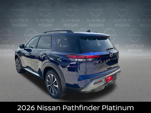Deep Ocean Blue 2026 Nissan Pathfinder Platinum