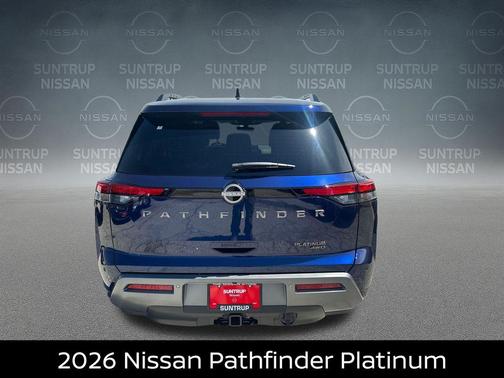 Deep Ocean Blue 2026 Nissan Pathfinder Platinum