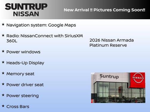 2026 Nissan Armada Platinum Reserve