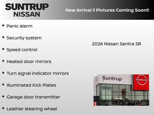 White 2026 Nissan Sentra SR