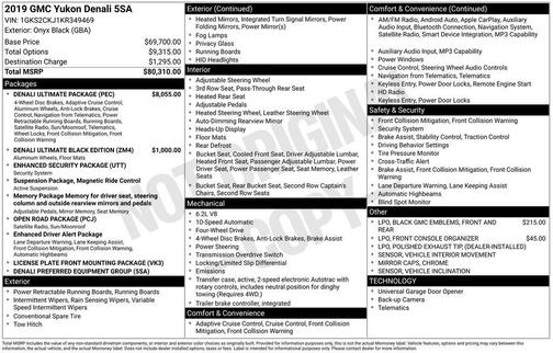 2019 GMC Yukon Denali