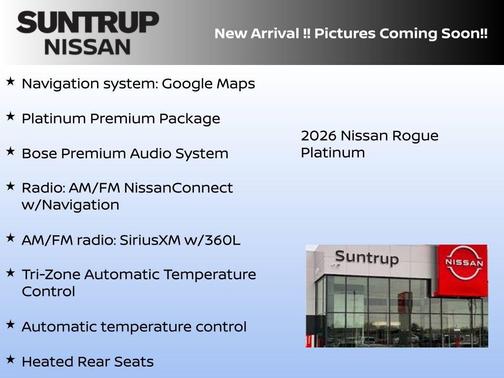 2026 Nissan Rogue Platinum