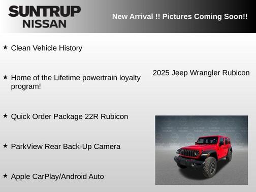 Firecracker Red Clearcoat 2025 Jeep Wrangler Rubicon