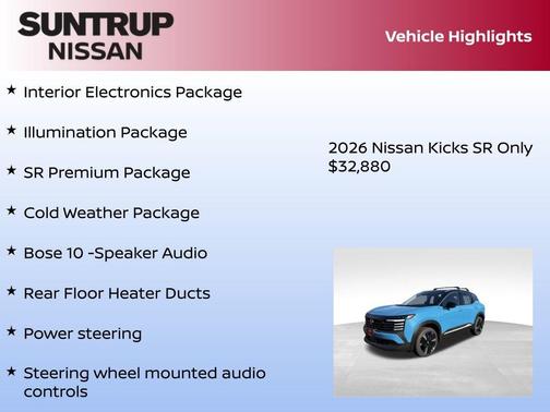 2026 Nissan Kicks SR