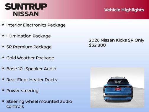 2026 Nissan Kicks SR