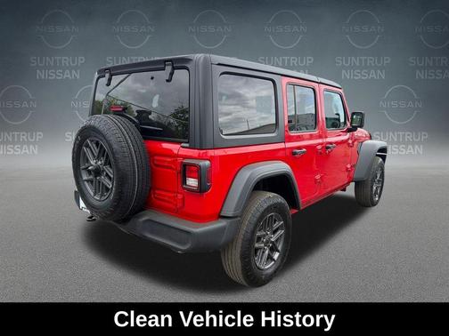 Firecracker Red Clearcoat 2025 Jeep Wrangler Sport