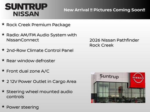 Gun Metallic 2026 Nissan Pathfinder Rock Creek