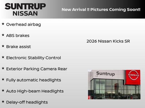 White 2026 Nissan Kicks SR