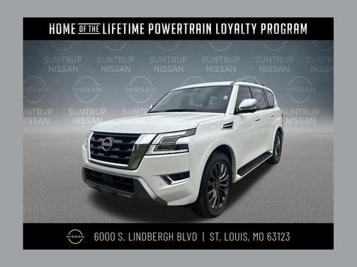 Aspen White Tricoat 2024 Nissan Armada Platinum