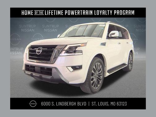 Aspen White Tricoat 2024 Nissan Armada Platinum