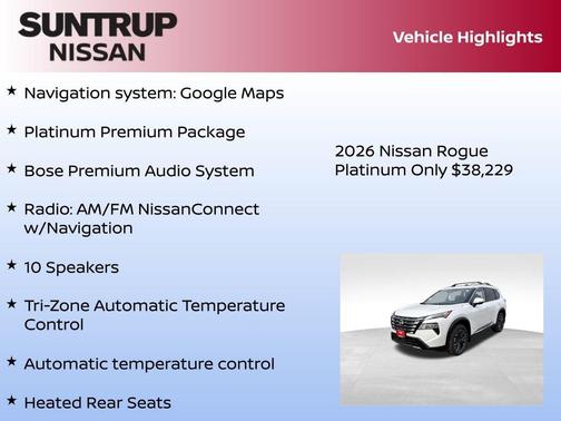 2026 Nissan Rogue Platinum