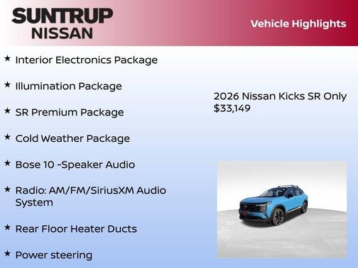 2026 Nissan Kicks SR