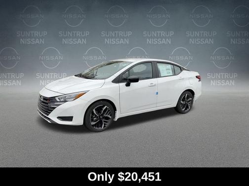 Aspen White 2025 Nissan Versa 1.6 SR