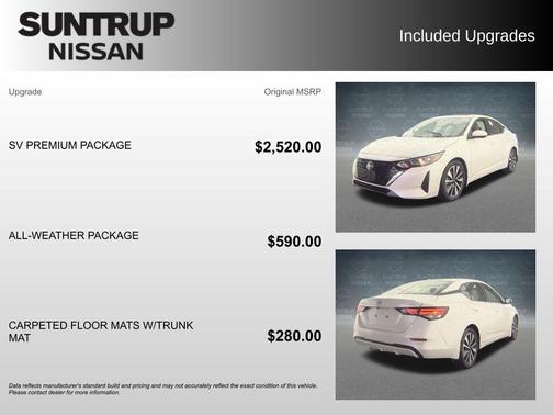 Aspen White 2024 Nissan Sentra SV