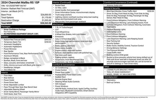 Radiant Red 2024 Chevrolet Malibu RS