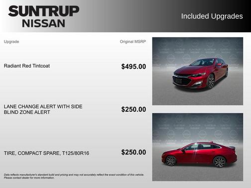 Radiant Red 2024 Chevrolet Malibu RS