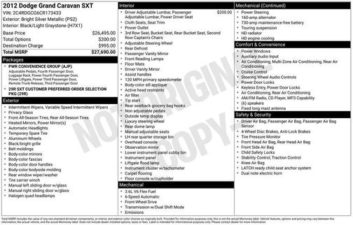 2012 Dodge Grand Caravan SXT