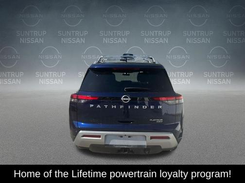 Deep Ocean Blue 2025 Nissan Pathfinder Platinum