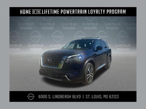 Deep Ocean Blue 2025 Nissan Pathfinder Platinum