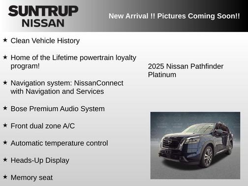 Deep Ocean Blue 2025 Nissan Pathfinder Platinum