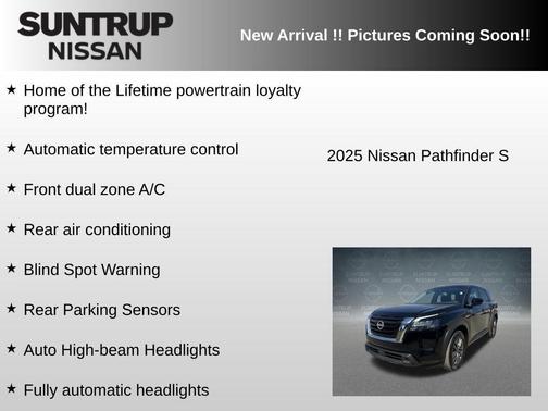 Super Black 2025 Nissan Pathfinder S